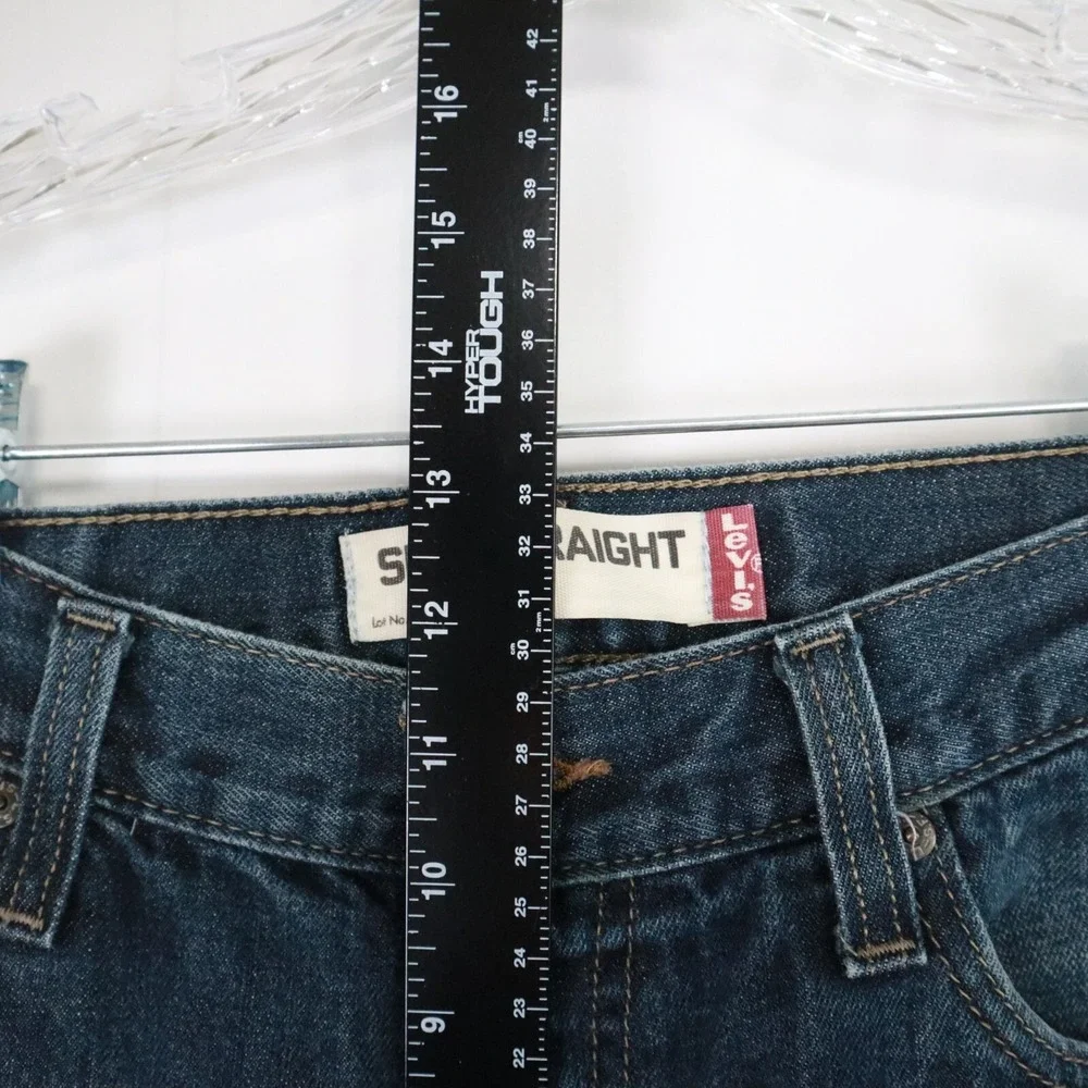 Levi's 514 Jeans Mens 34x32 Slim‎ Straight Fit 5-Pocket Cotton Denim Blue